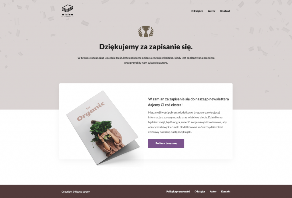 UI UXPin Thank you Page